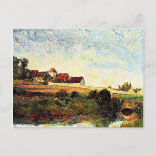 Gauguin - The Farm in Grue, berömd Vykort