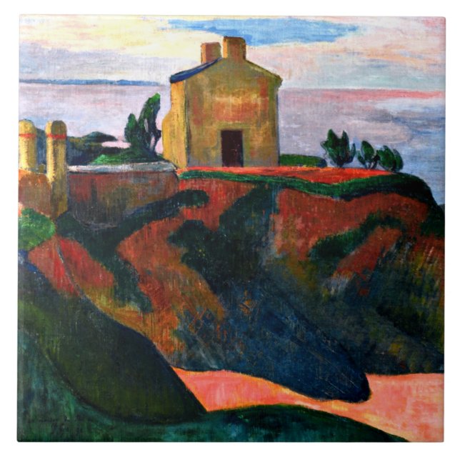 Gauguin - The House at Pan-Du Kakelplatta (Framsidan)