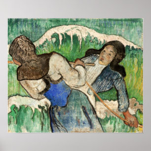 Gauguin - The Sjögräs Gatherers 1888 Poster