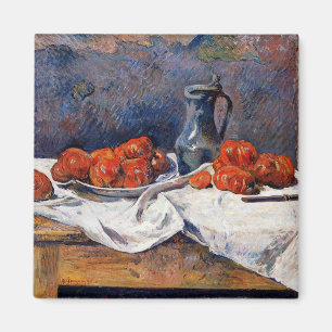 Gauguin - Tomater och Pewter Tankard på Bord Magnet