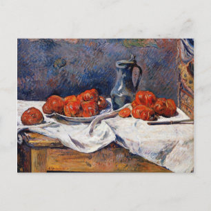 Gauguin - Tomater och Pewter Tankard på Bord Vykort