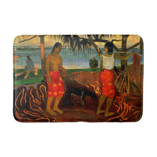 Gauguin - Under Pandanus Träd Badrumsmatta