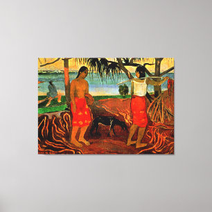 Gauguin - Under Pandanus-trädet Canvastryck