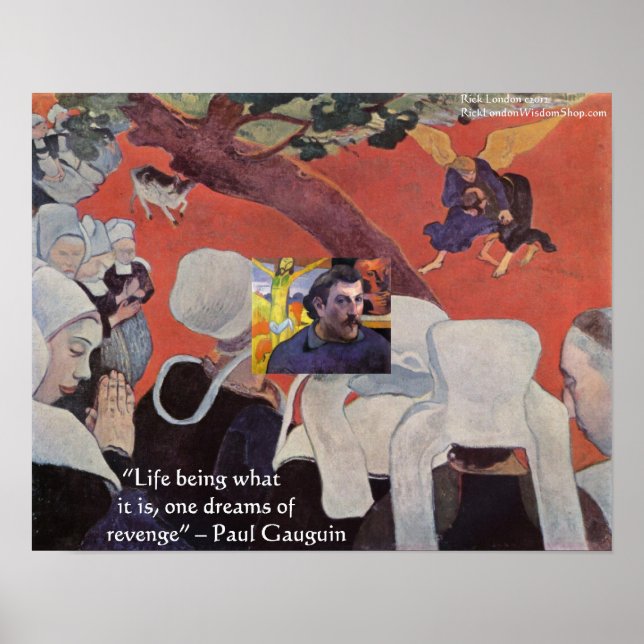 Gauguin Unik Efter Predikan Affisch Med Citat (Framsidan)