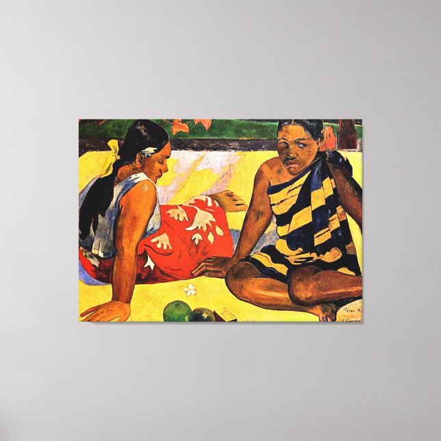 Gauguin - Vad är nytt? Canvastryck (Framsida)