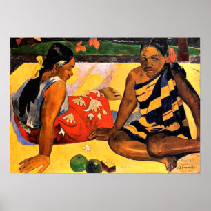 Gauguin - Vad är nytt? Måttfullhet av Paul Gauguin Poster