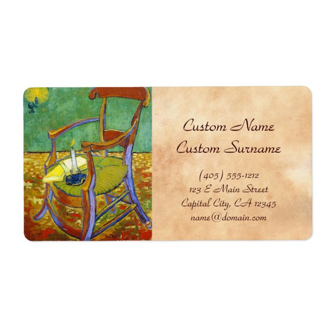 Gauguins stol - vincent van gogh-målning fraktsedel (Framsidan)