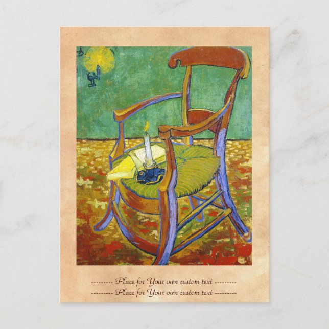 Gauguins stol - vincent van gogh-målning vykort (Framsida)