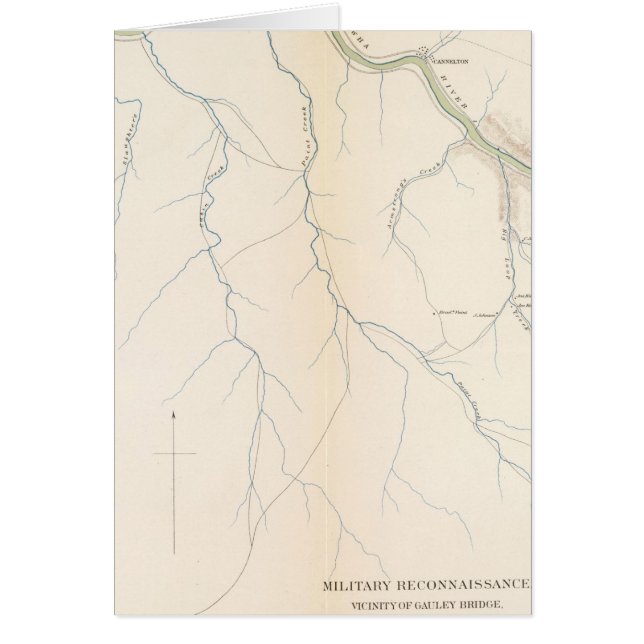 Gauley Bridge Hälsningskort (Framsidan)