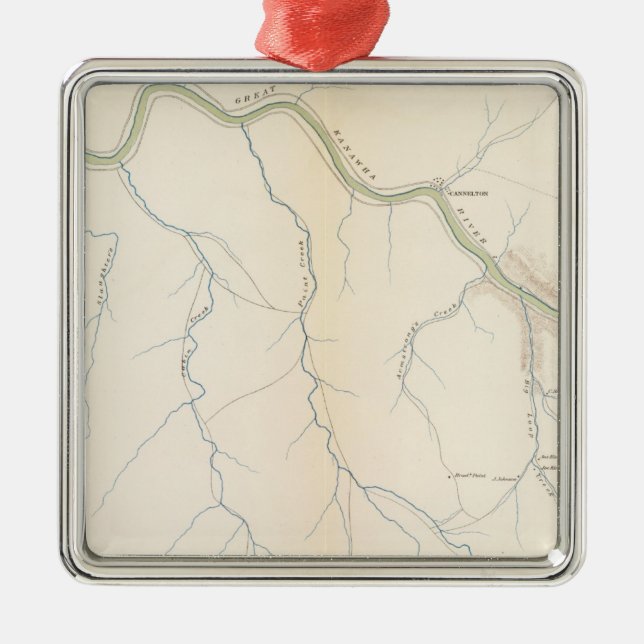 Gauley överbryggar julgransprydnad metall (Framsidan)