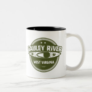 Gauley River, Väster Virginia Två-Tonad Mugg