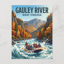 Gauley River West Virginia Vykort