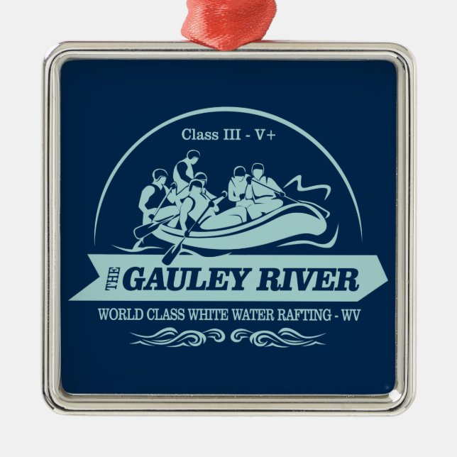 Gauley River (ympning2) Julgransprydnad Metall (Framsidan)