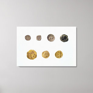 Gaulish mynt, c.750-0 BC Canvastryck