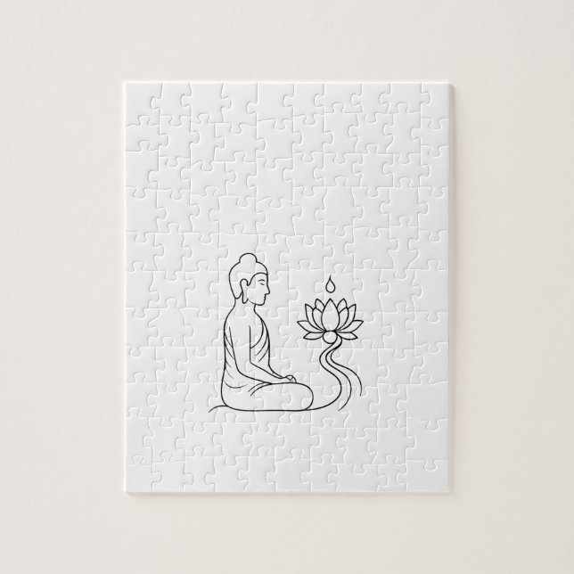 Gautam Buddh Dhamma Meditationspuzzle | Fredlig S Pussel (Vertikal)