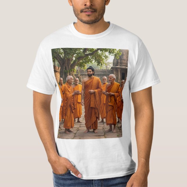 Gautam Buddh Dhamma Sangha T-Shirt | Historisk Ar (Framsida)
