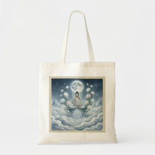Gautam Buddh Meditation Art Totebag - Fredlig Dh Tygkasse