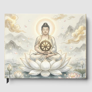 Gautam Buddh Meditation Konst Gästbok - Fredlig