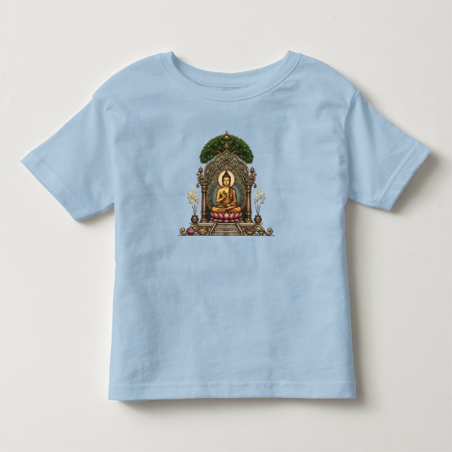Gautam Buddh Småbarnskonst T-Shirt | Dhamma Legacy (Framsida)