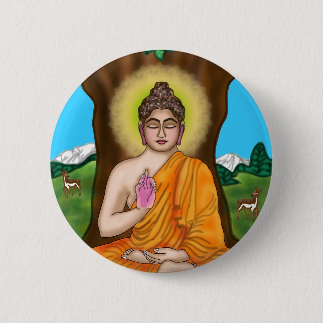 Gautam Buddha-knapp Knapp (Framsida)