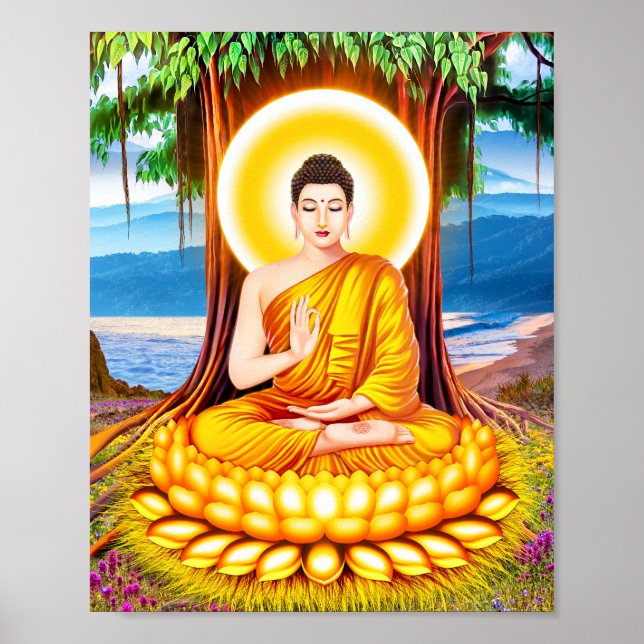 Gautama Buddha Poster (Framsidan)