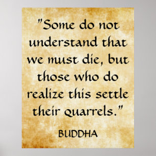 Gautama Buddhas inspirationsoffert Poster