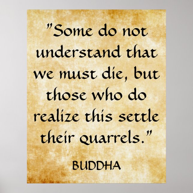 Gautama Buddhas inspirationsoffert Poster (Framsidan)