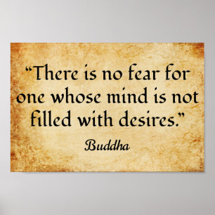 Gautama Buddhas Motivationsoffert Poster