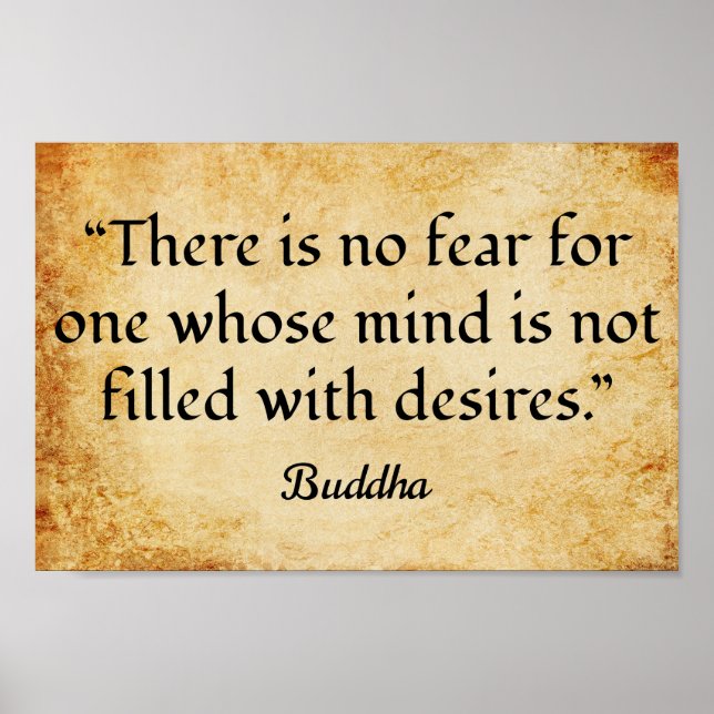 Gautama Buddhas Motivationsoffert Poster (Framsidan)