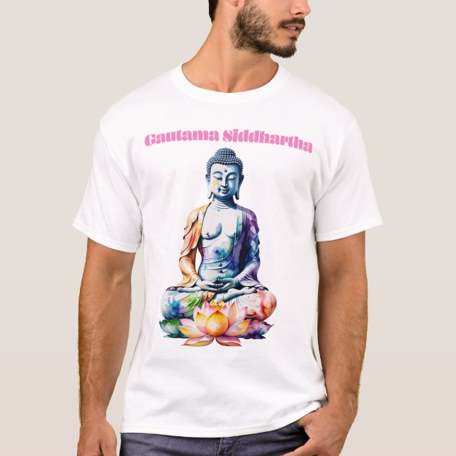 Gautama Siddhartha statue T Shirt (Framsida)