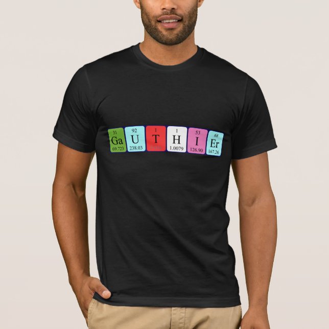 Gauthier-skjorta bord namn t-shirt (Framsida)