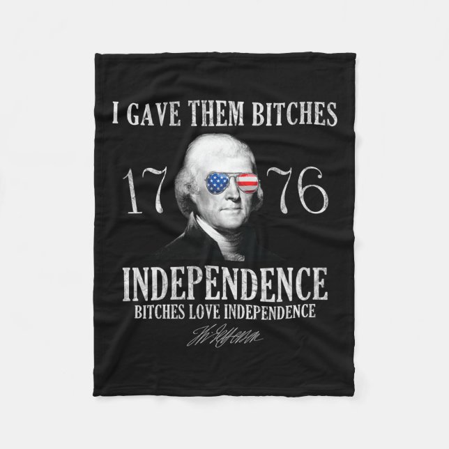 Gav dem 1776 Oberoende Fleecefilt (Framsidan)