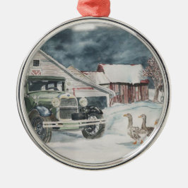 Gav igen julgransprydnad metall