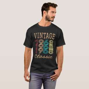 Gåva 1968 för födelsedag för Retro T Shirt