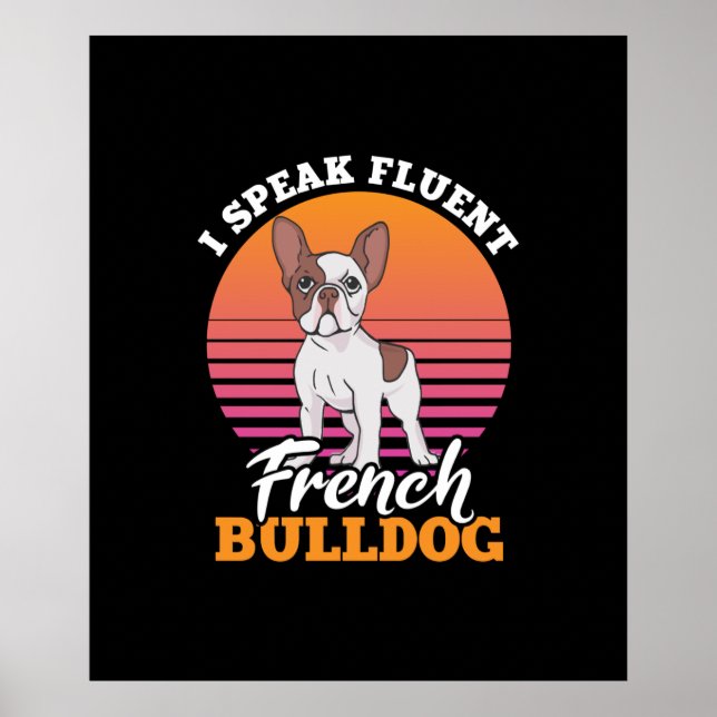 gåva av frenchie clos i tal om flytande fransk bul poster (Framsidan)
