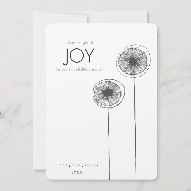 Gåva av kortet för foto för helgdag för julkort (Framsida)