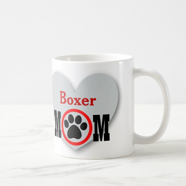 Gåva B02 för boxaremammahund älskare Kaffemugg (Höger)