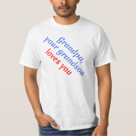 Gåva: Din sonson älskar dig - Farfar T Shirt