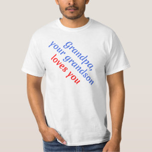 Gåva: Din sonson älskar dig - Farfar T Shirt