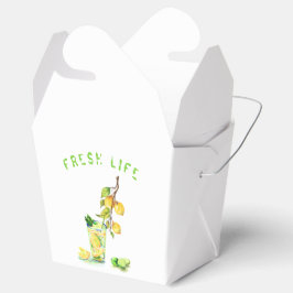 Gåva- eller förmånslådor med citrondryck cocktail presentaskar