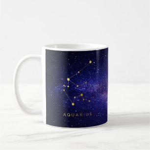 Gåva för Aquariuspersonlig muggfödelsedag Kaffemugg