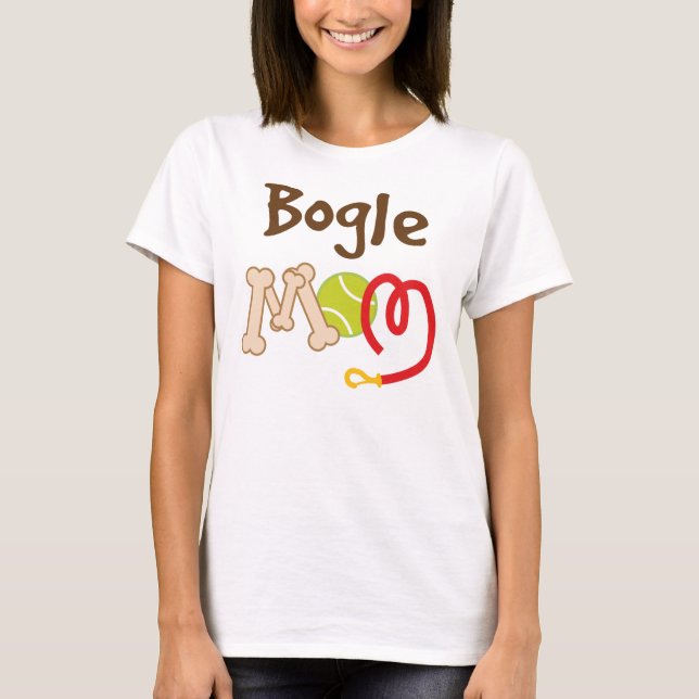 Gåva för Boglehund avelnmamma Tee Shirt (Framsida)