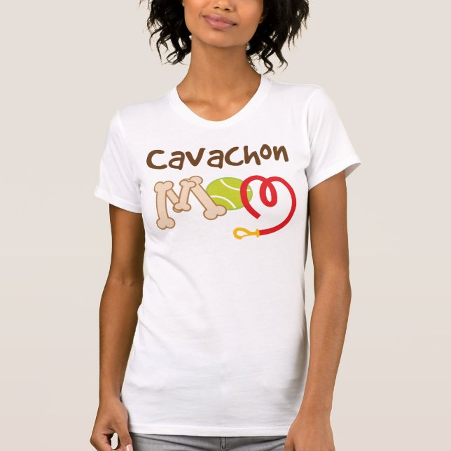 Gåva för Cavachon hund avelnmamma T-shirt (Framsida)