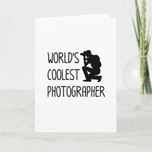 Gåva för coola för fotografhjärtslagfotografi kort