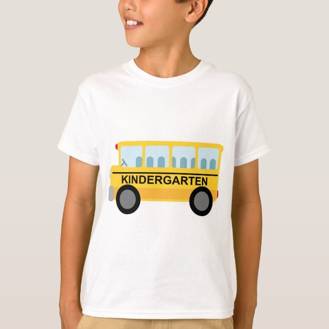 Gåva för dagis (skolbuss) t-shirt (Framsida)