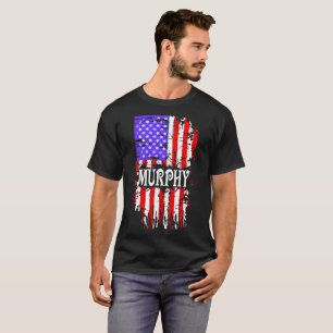 Gåva för efternamn för Murphy USA flaggaefterna T Shirt