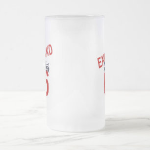 Gåva för ENGLAND 66 frostad ölStein fars dag Frostat Ölglas