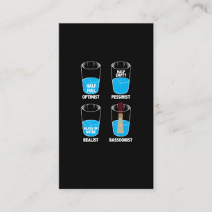 Gåva för fagott för musiker för visitkort