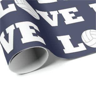 Gåva för färg för KÄRLEKvolleybolllag som sl Presentpapper