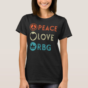 Gåva för feminist för fredkärlek RBG Ruth Bader T Shirt